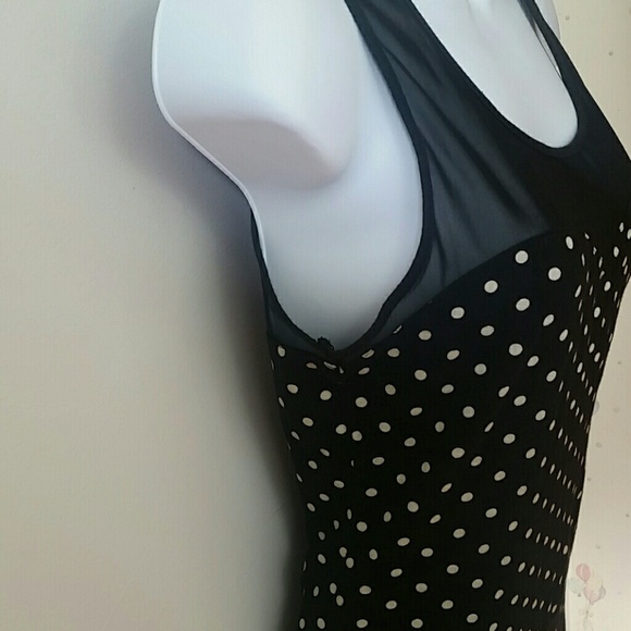 2/$15 Forever 21 Tunic Polka-dot M - Picture 3 of 4